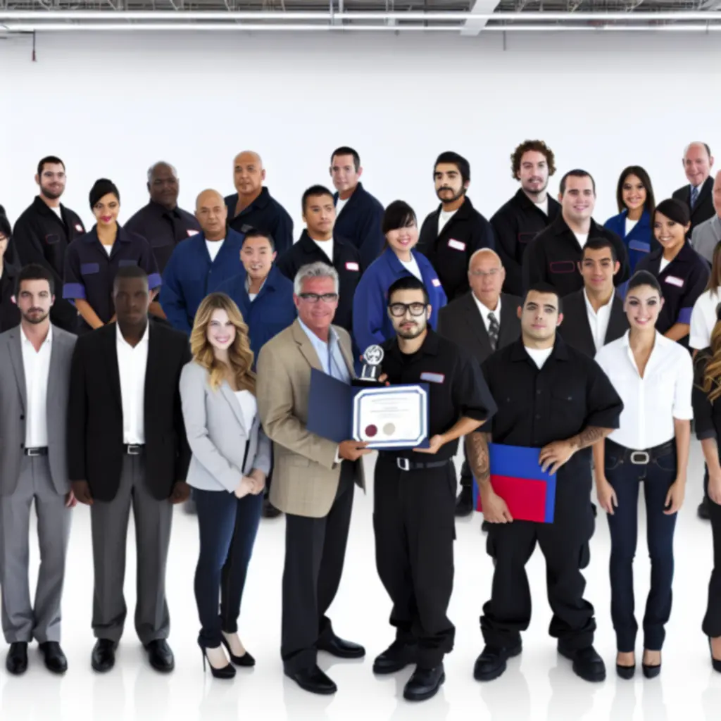 Fix Wheel Suomi -henkilökunta vastaanottaa palvelupalkinnon