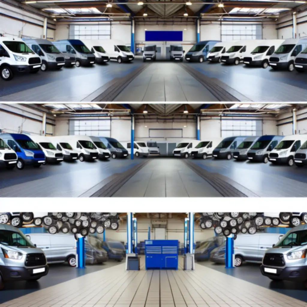 Yritysajoneuvojen kalusto Fix Wheel Suomi -huoltopisteellä