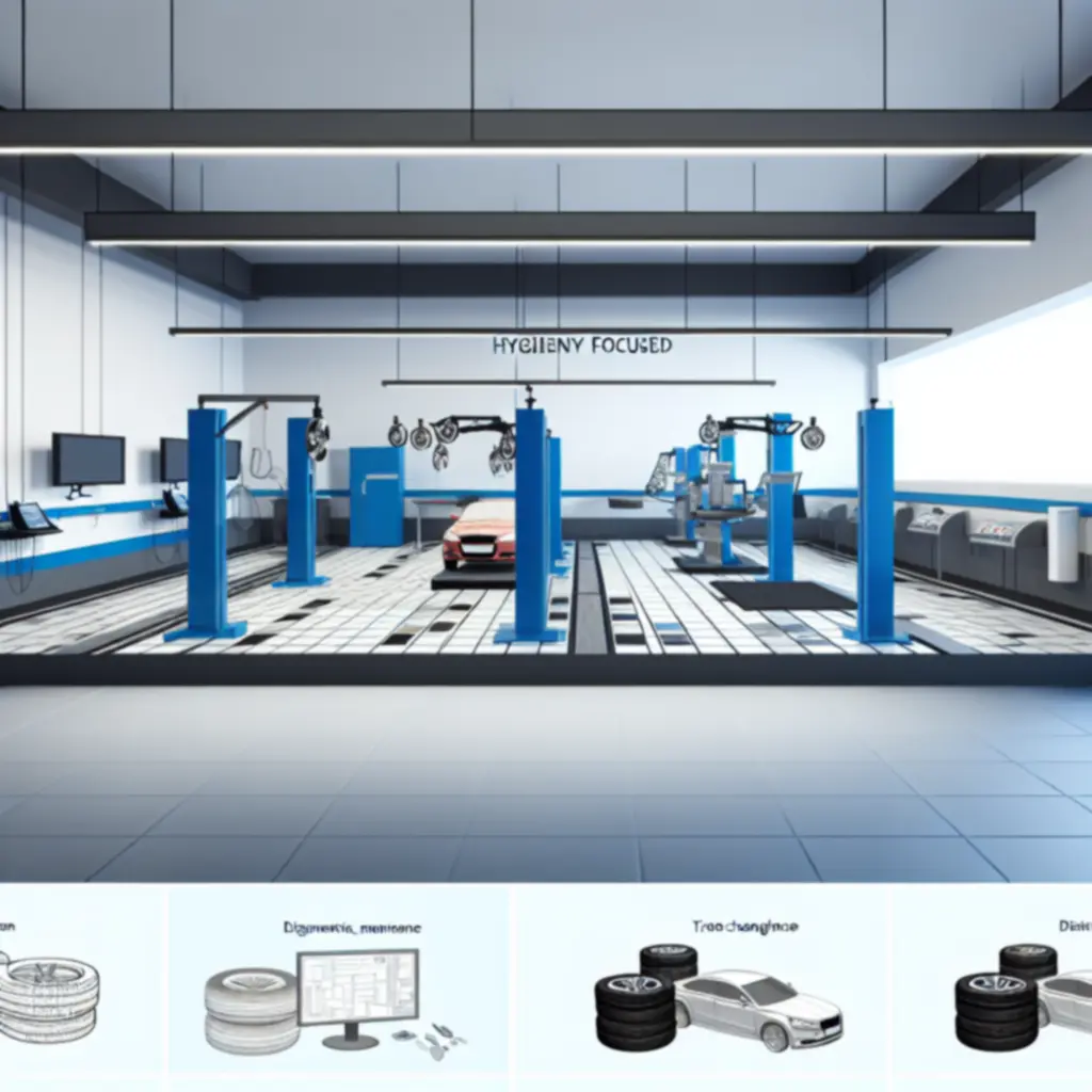 Moderni korjaamolaitteisto ja diagnostiikkalaitteet